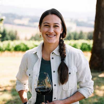 Kate Ayres, Winemaker at Penner Ash Wine Cellars Kate Ayres