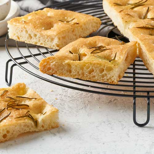  Let Chef Kate help you turn your home kitchen into a full-blown focacceria! We’ll make focaccia from start to finish - mixing, bulk fermentation, shaping, proofing and baking.